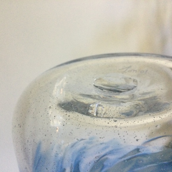 Signed Art Glass Vase - Picture 7 of 10